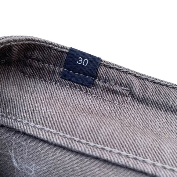 New Citizens Of Humanity Women Waxed Gray Jean Denim Micro Mini Skirt Size 30 - Picture 11 of 11